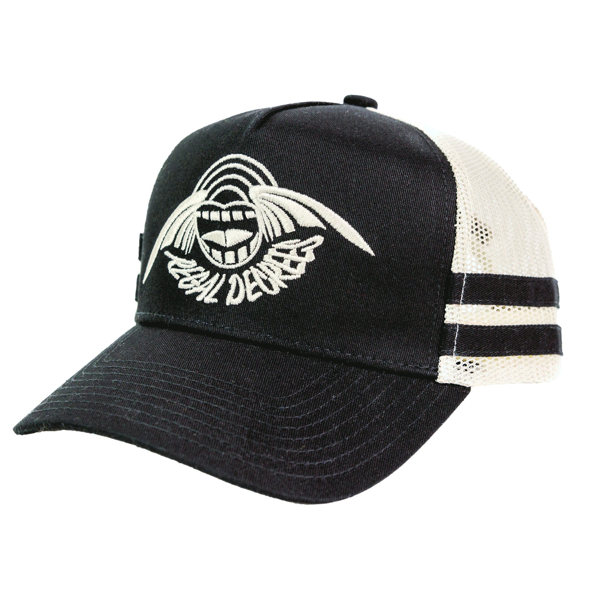 3 quarter view black seraph hat