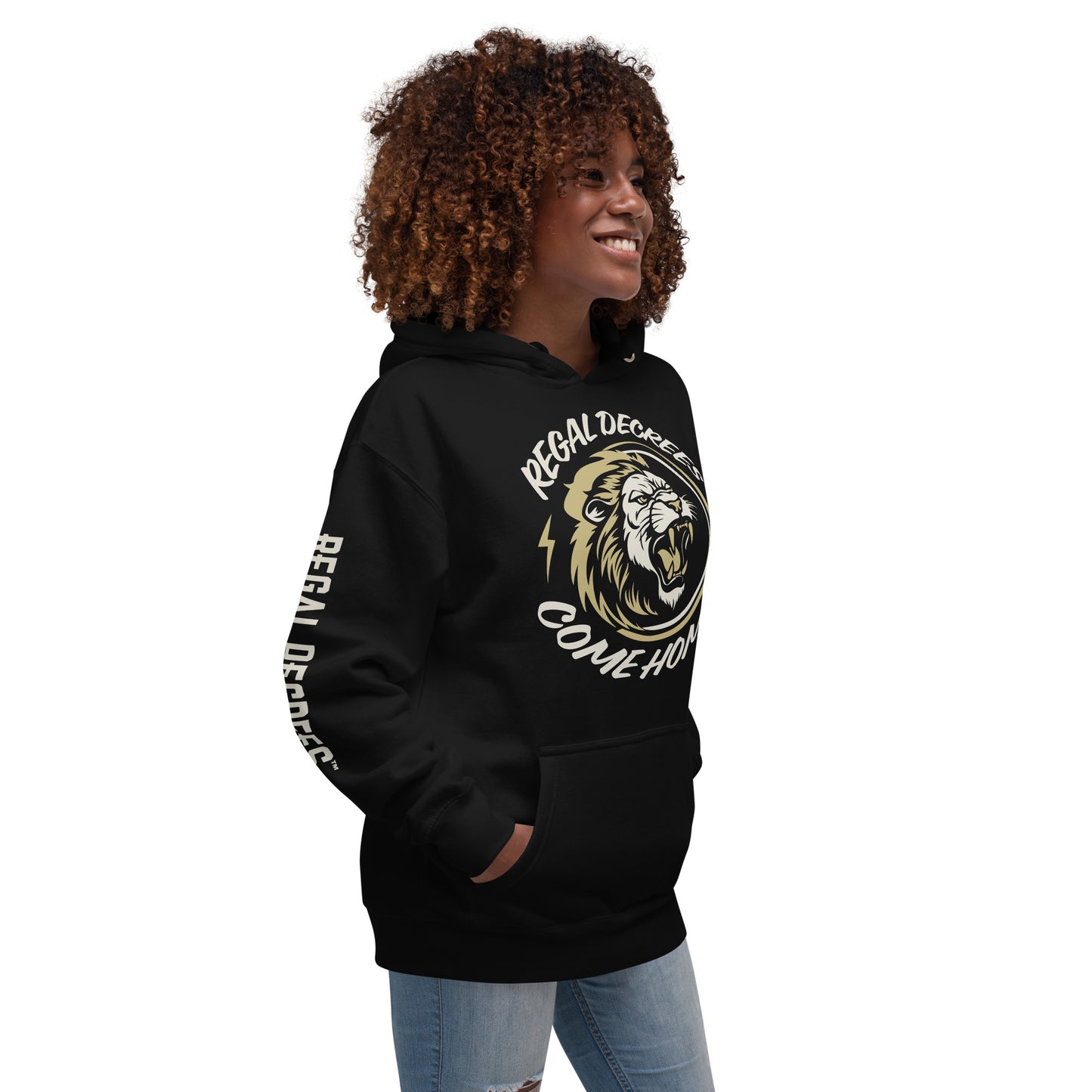 Come Home Unisex Hoodie | Lion | Black